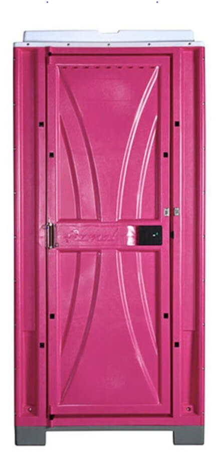 фото розовая туалетная кабина
